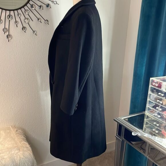 INTERNATIONAL SCENE Vintage Wool Women's long coat | black | size 7/8 - Picture 7 of 11